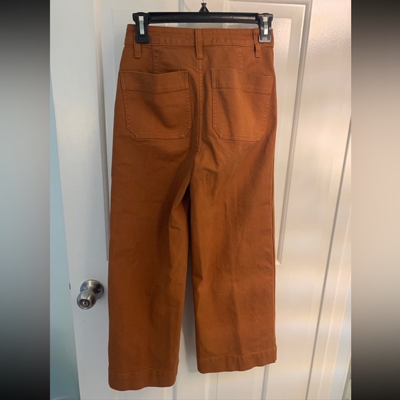 Rust Madewell Slim Wide Leg Emmett Pants - Picture 3 of 6